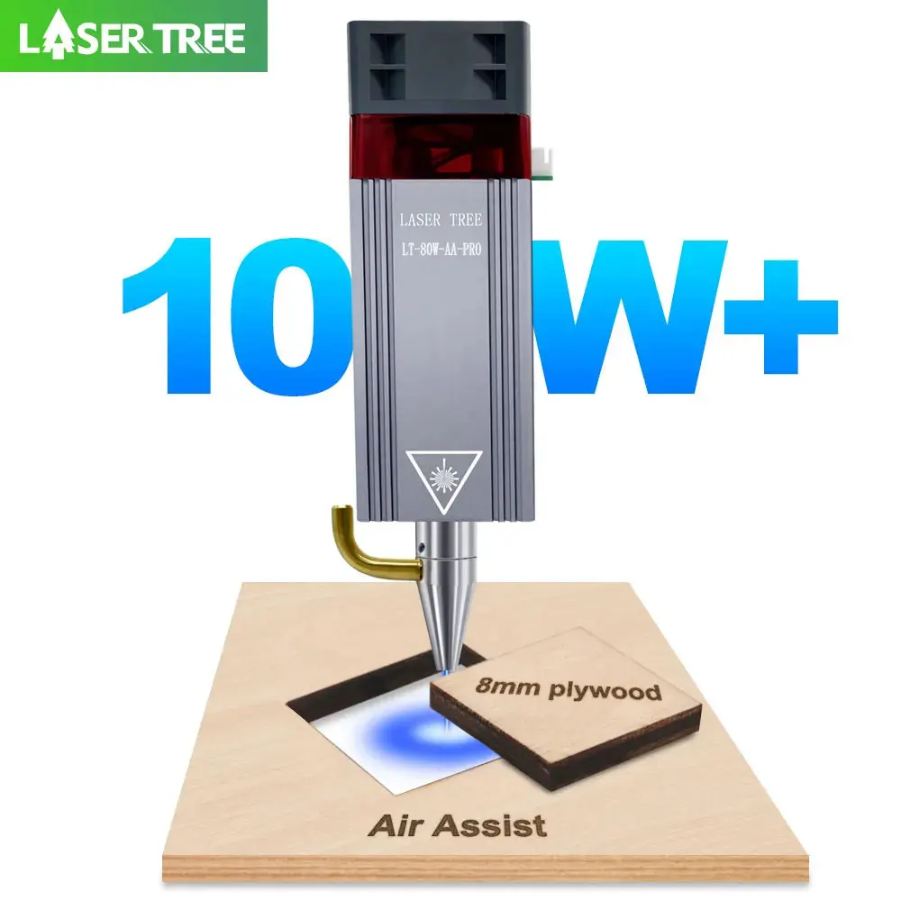 Air Assist Pump Laser - LASER TREE 10W Optical Power 80W