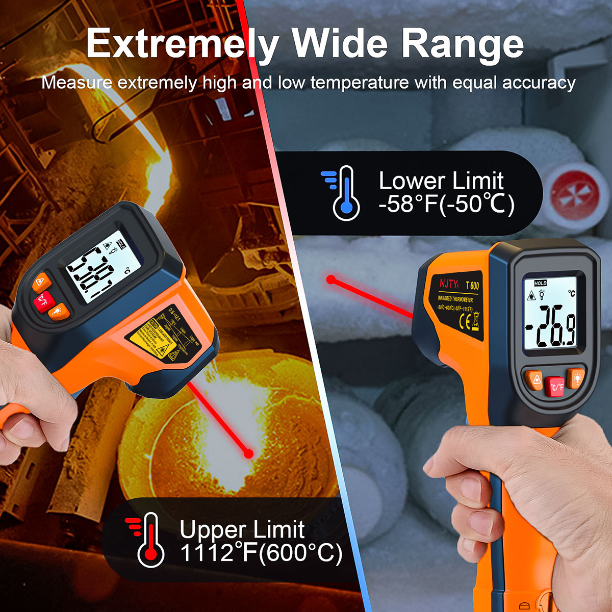 Digital Infrared Thermometer S - Industrial Laser Temperature Gun のレビューと価格