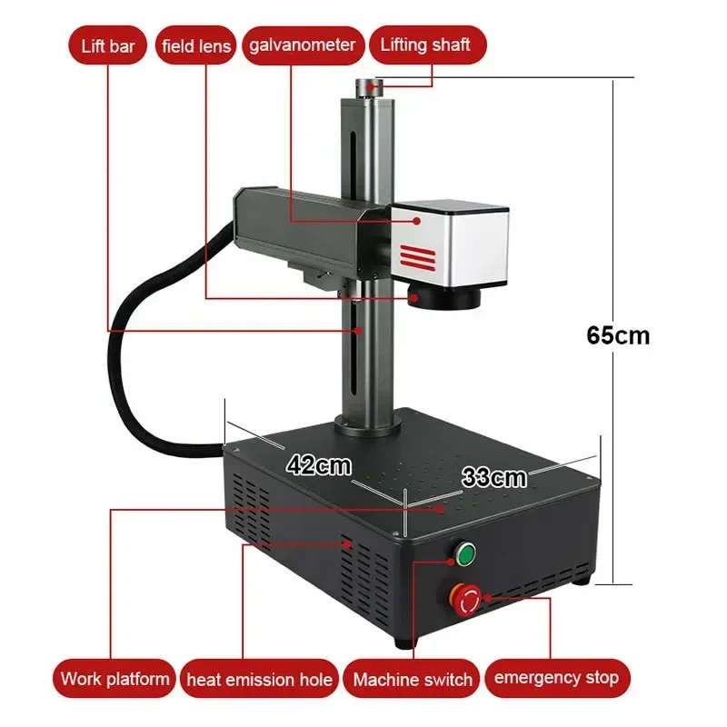 'for  20W 30W Mini Impresora D - Industrial Laser Marking Machine のレビューと価格