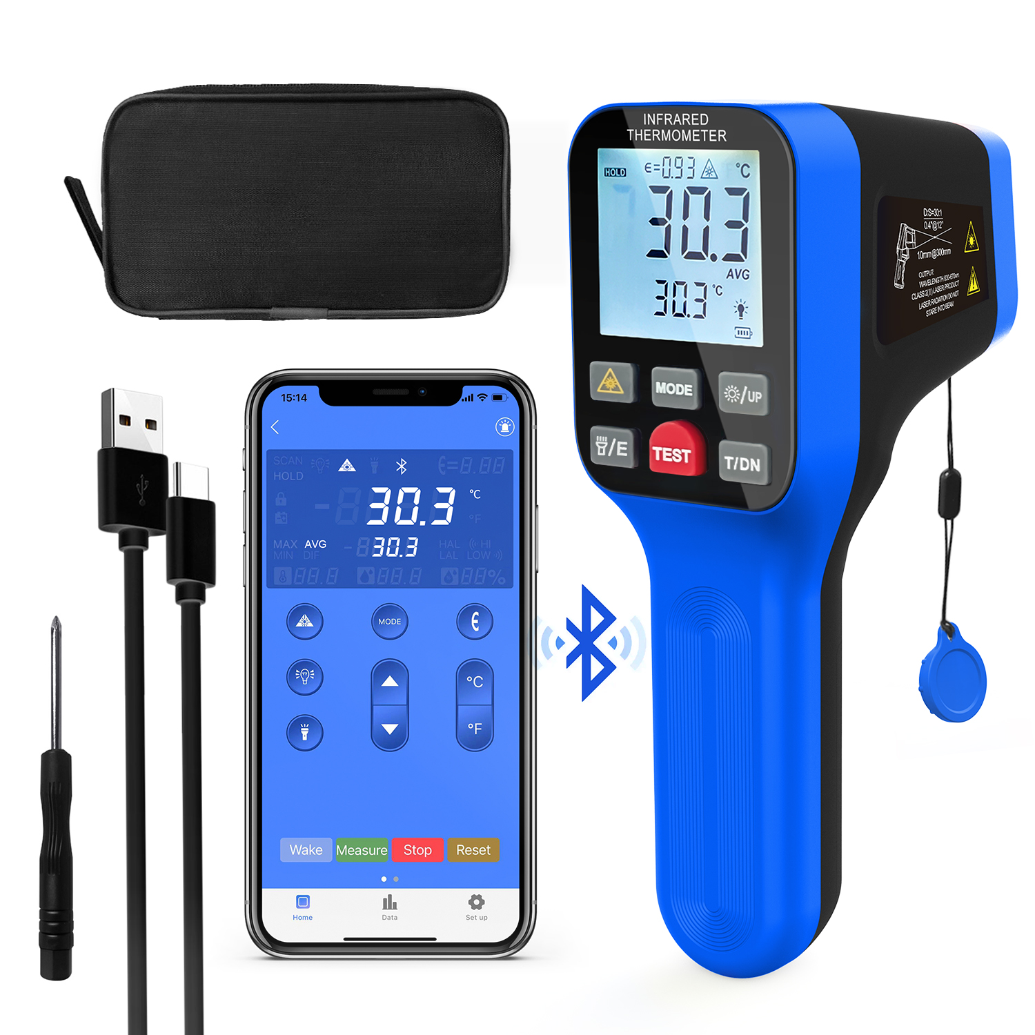 1600B-APP Infrared Thermometer - Industrial Laser Temperature Gun のレビューと価格
