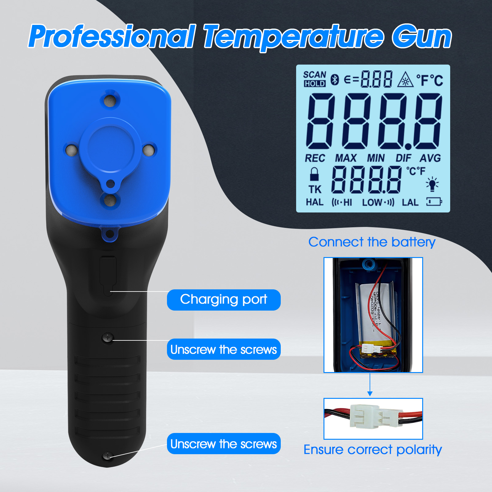 1600B-APP Infrared Thermometer - Industrial Laser Temperature Gun のレビューと価格