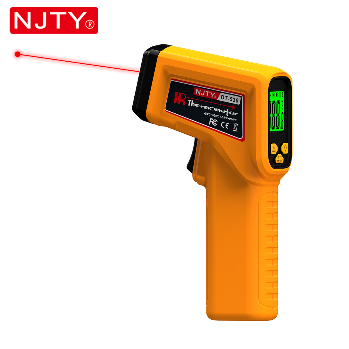 NJTY Infrared Thermometer Lase - Industrial Laser Temperature Gun のレビューと価格
