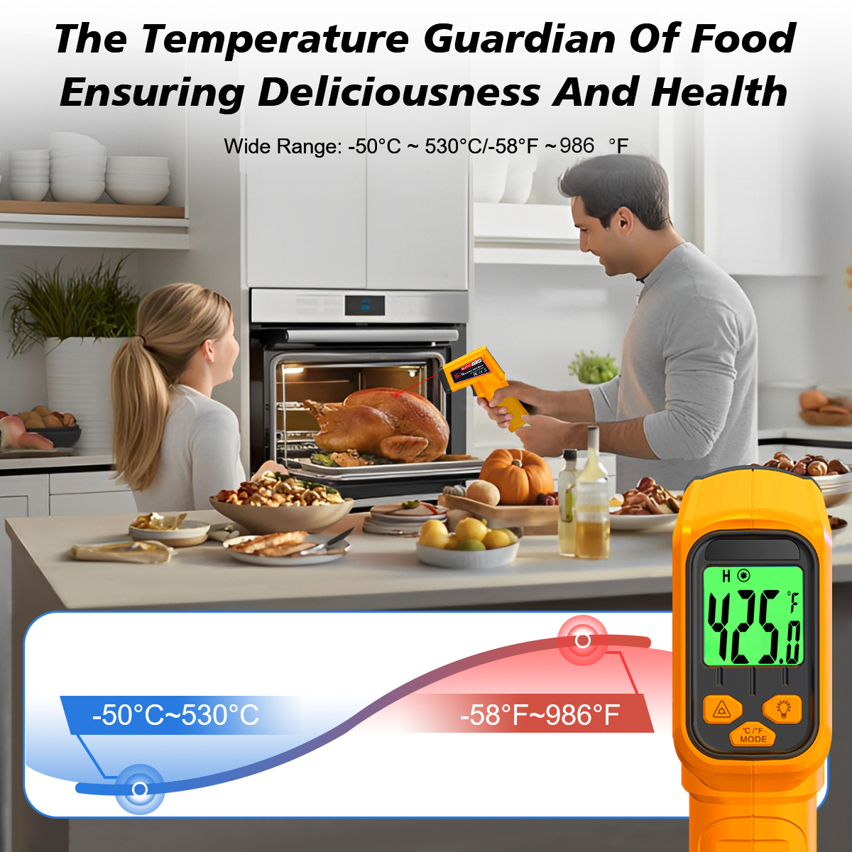 NJTY Infrared Thermometer Lase - Industrial Laser Temperature Gun のレビューと価格