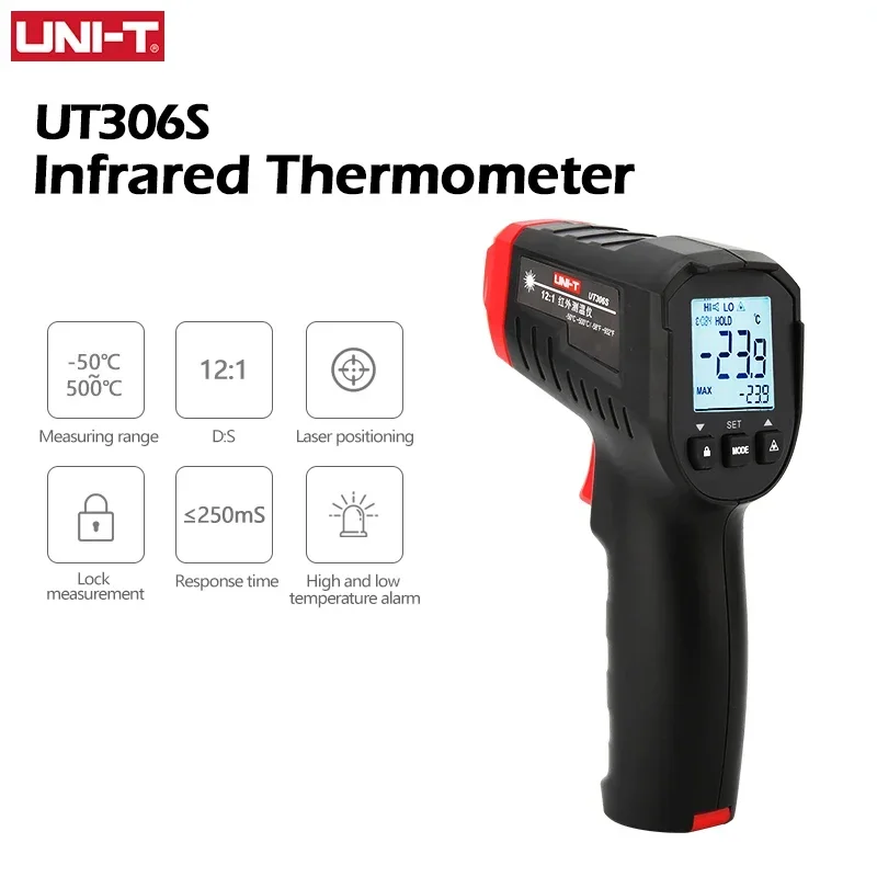UNI-T Digital Thermometer UT30 - Industrial Laser Temperature Gun のレビューと価格