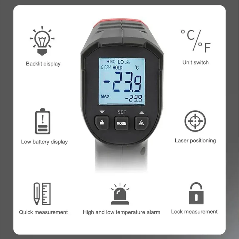 UNI-T Digital Thermometer UT30 - Industrial Laser Temperature Gun のレビューと価格