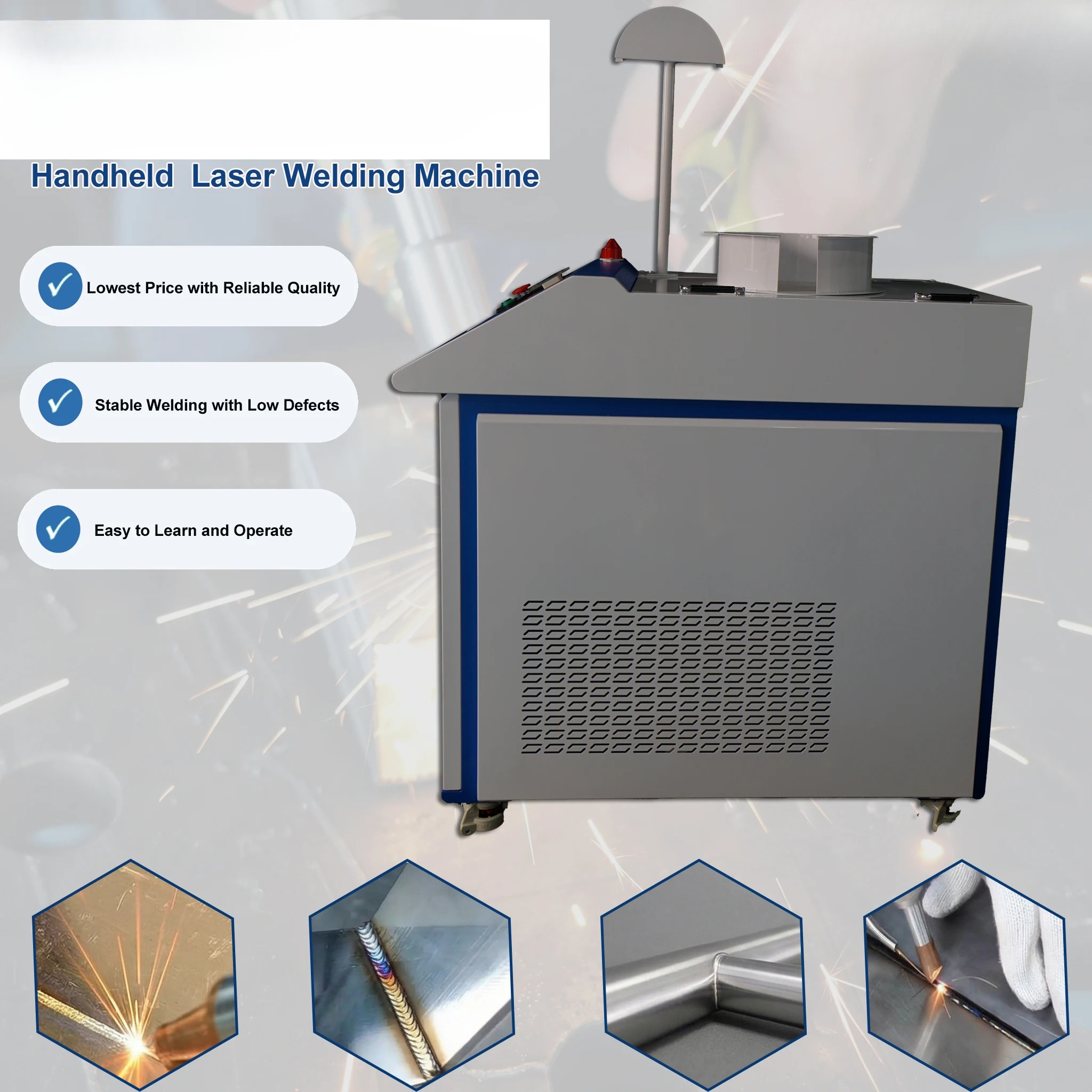 Fast Welding Cheapest CE Certi - Industrial Handheld Laser Welding Machine のレビューと価格