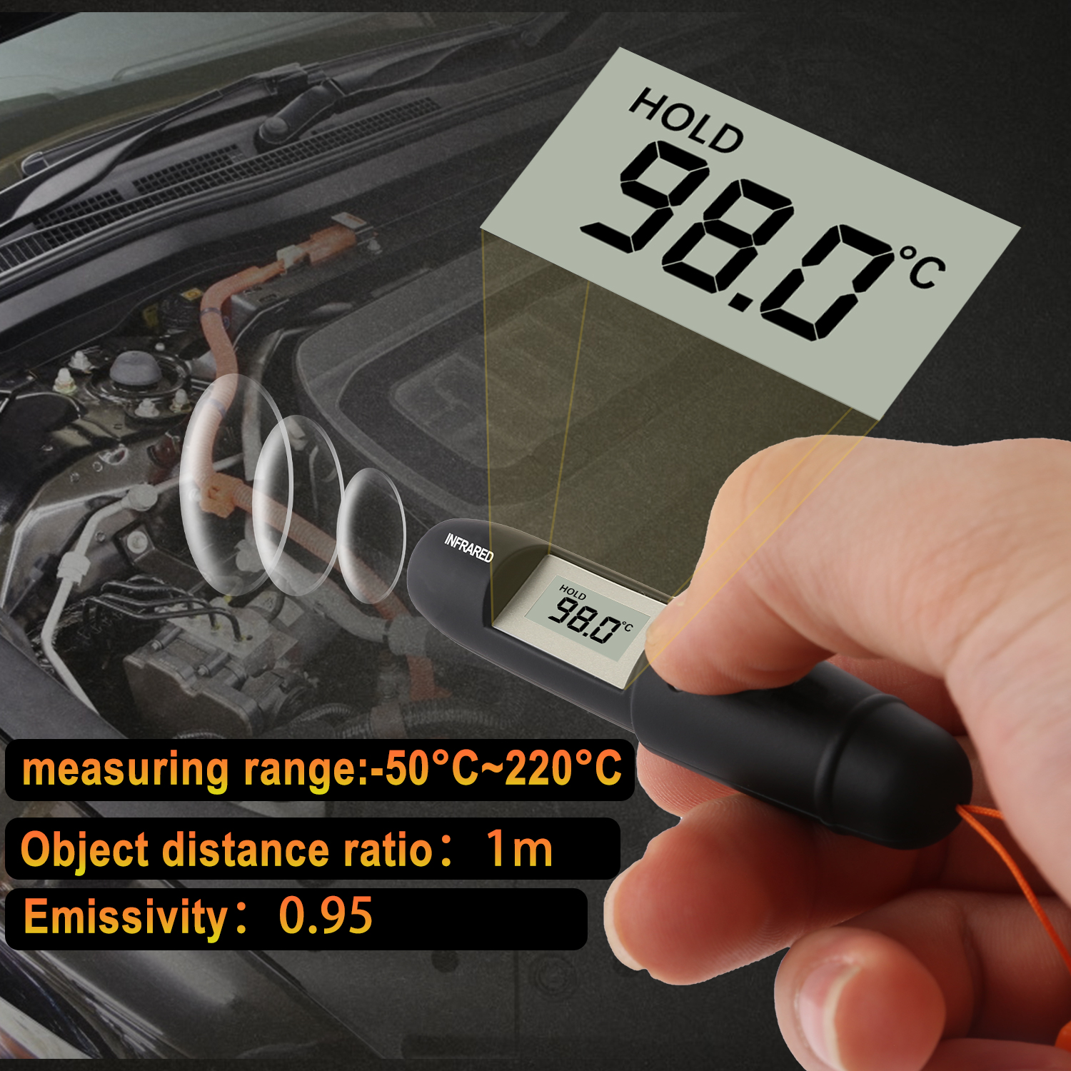 Mini Infrared Thermometer Pen  - Industrial Laser Marking のレビューと価格