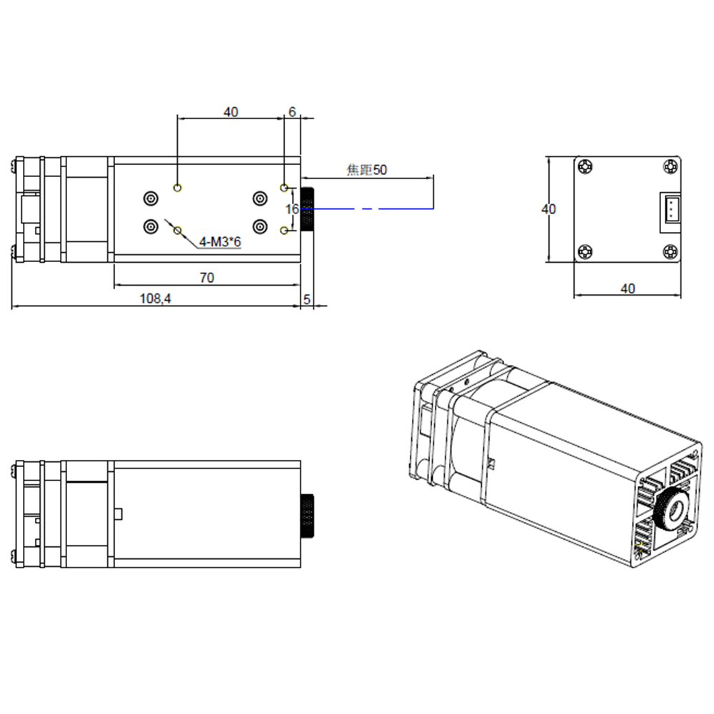 Twotrees 80W Laser Head For En - Air Assist Pump Laser のレビューと価格