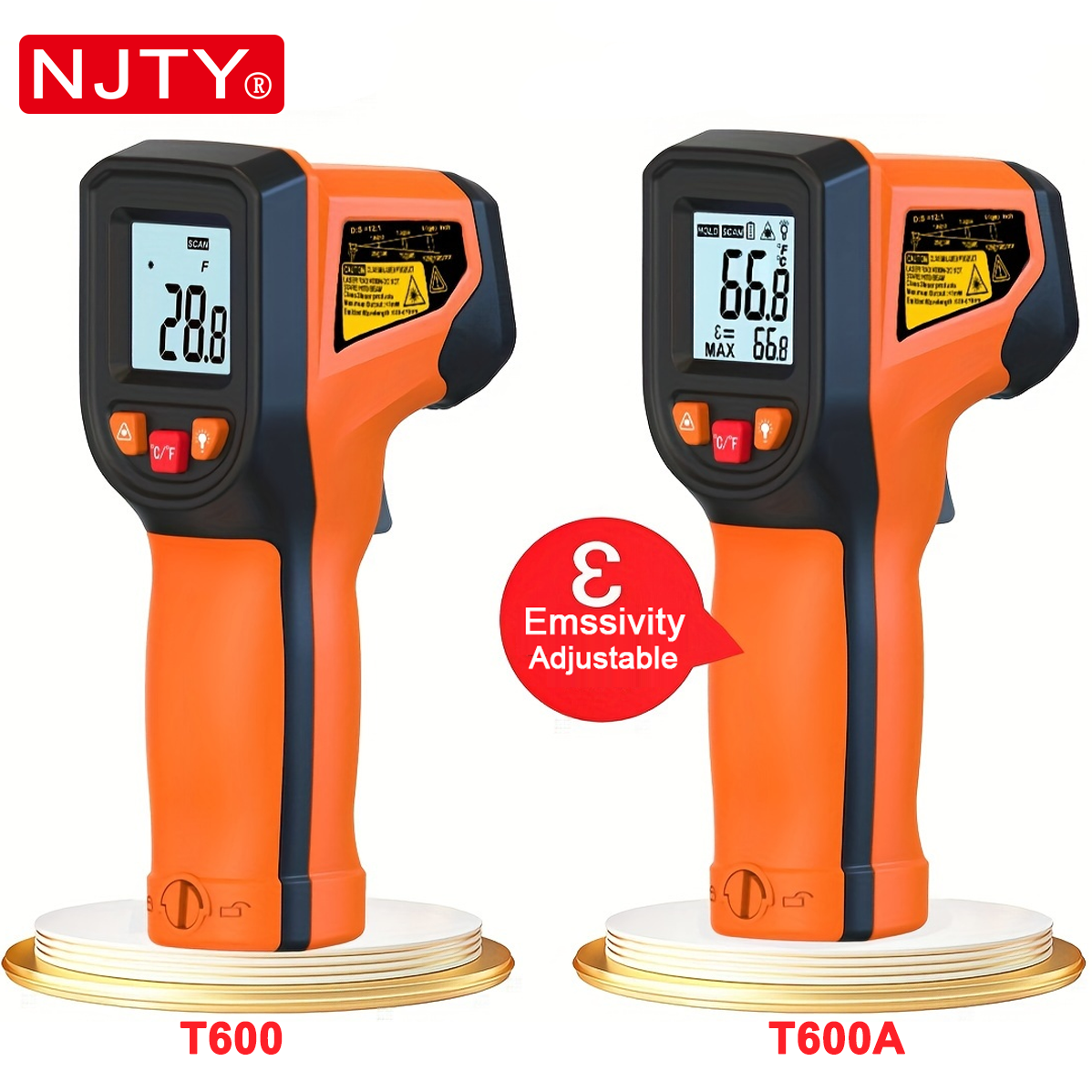 NJTY T600T600A Laser Temperatu - Industrial Laser Temperature Gun のレビューと価格