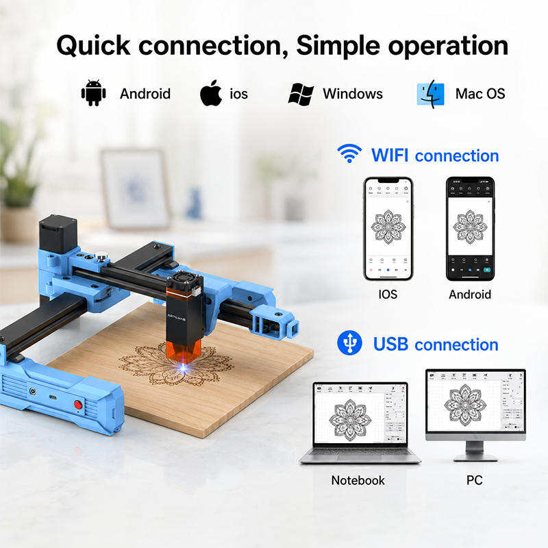 Artilume D2 2.5/6W Foldable La - Industrial Acrylic Laser Cutter のレビューと価格