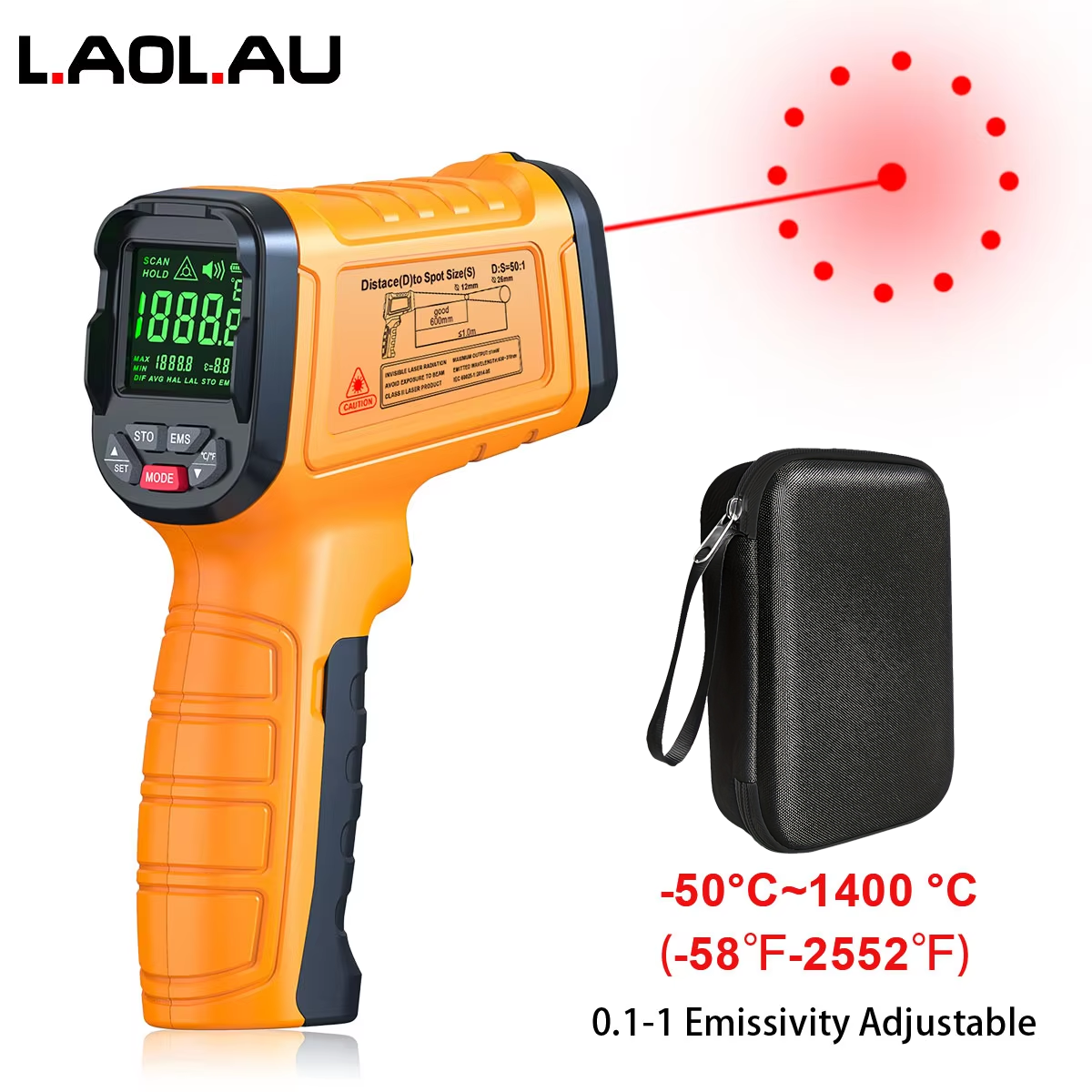 DT1000 DT1600 Infrared Thermom - Industrial Laser Temperature Gun のレビューと価格