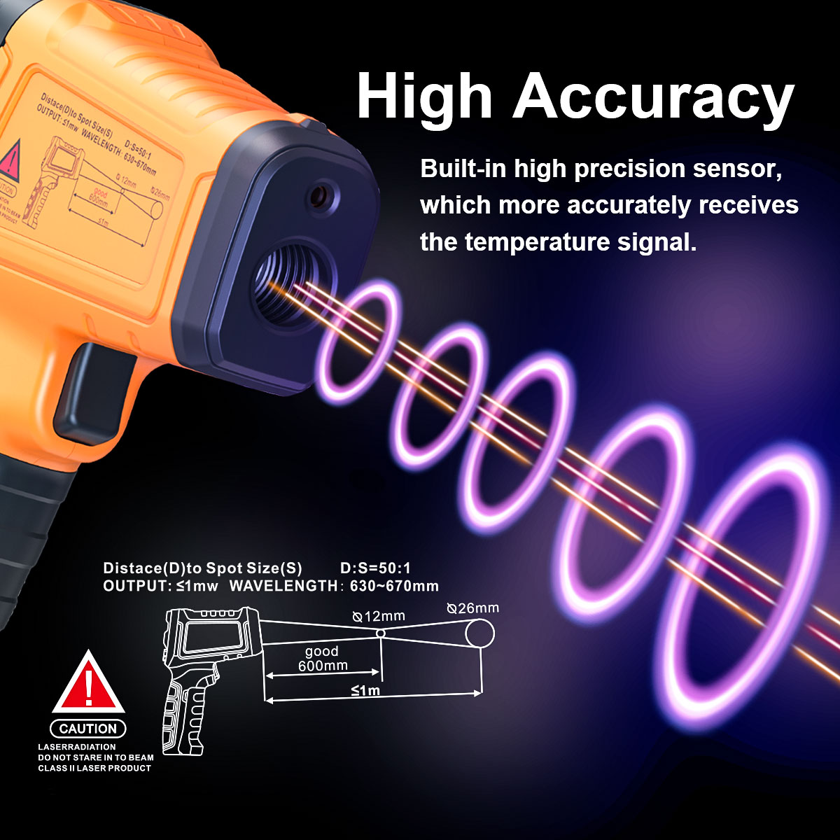 DT1000 DT1600 Infrared Thermom - Industrial Laser Temperature Gun のレビューと価格