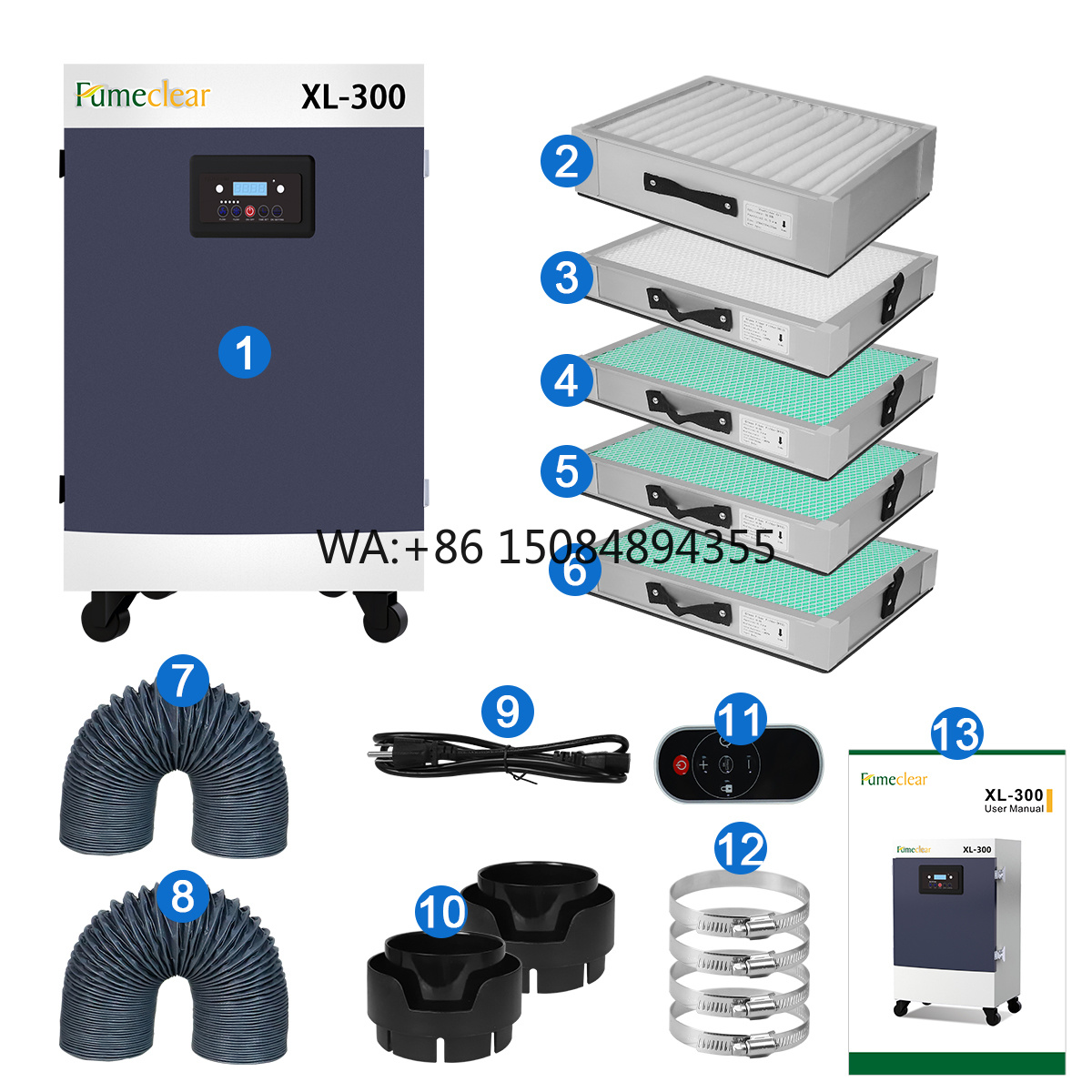 H13 330W 5-stage Filters  Extr - Co2 Laser Engraving Machine のレビューと価格