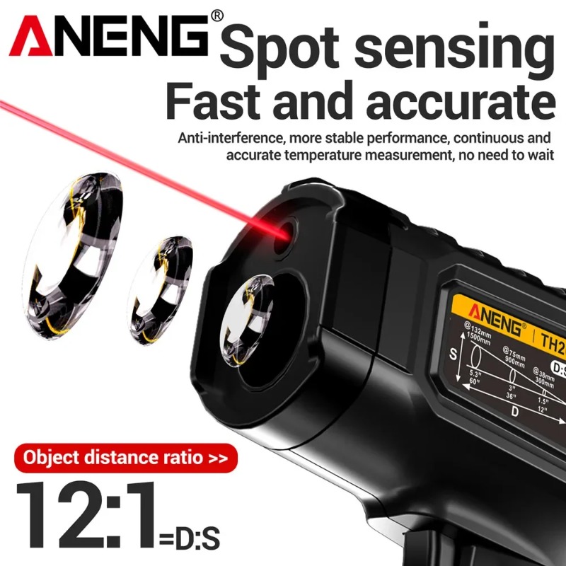 ANENG TH202 Industrial Handhel - Industrial Laser Temperature Gun のレビューと価格