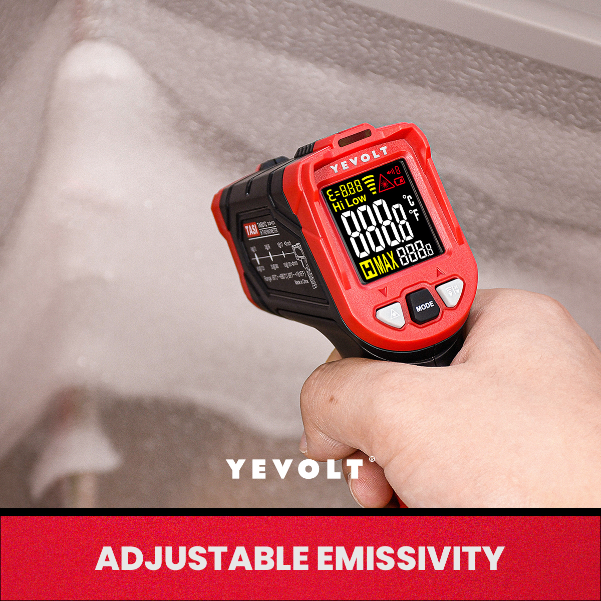 YEVOLT TA601 Series Digital In - Industrial Laser Temperature Gun のレビューと価格