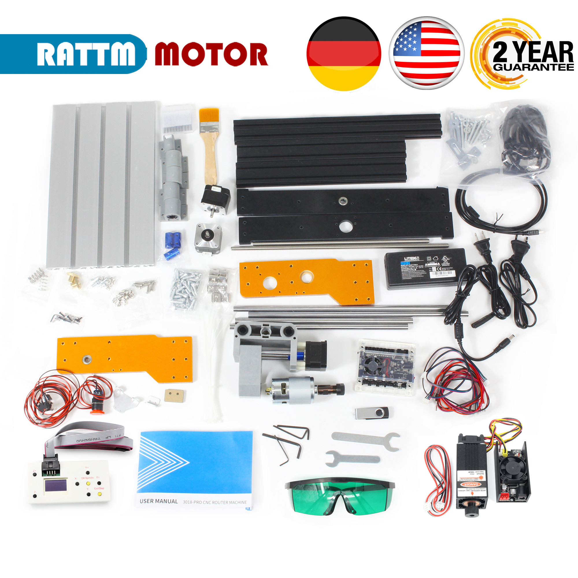 【EU&USA Stock】CNC 3018 PRO Las - Industrial Acrylic Laser Cutter のレビューと価格