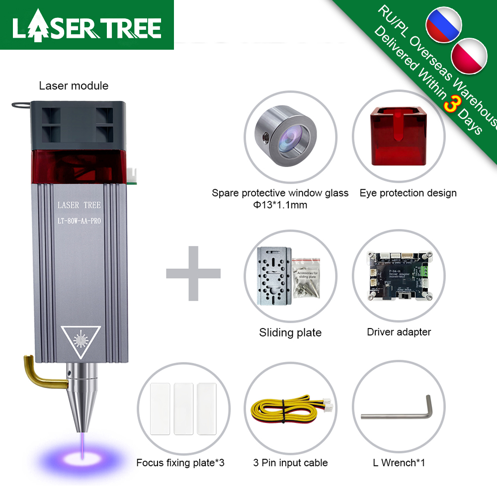 LASER TREE 20W 10W 5W Optical  - Air Assist Pump Laser のレビューと価格