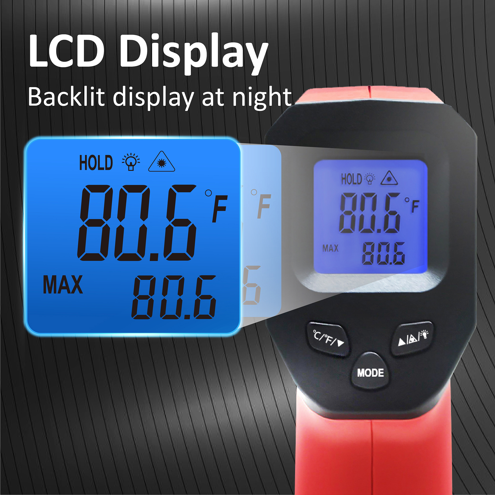 LCD Industrial Electronic Ther - Industrial Laser Temperature Gun のレビューと価格