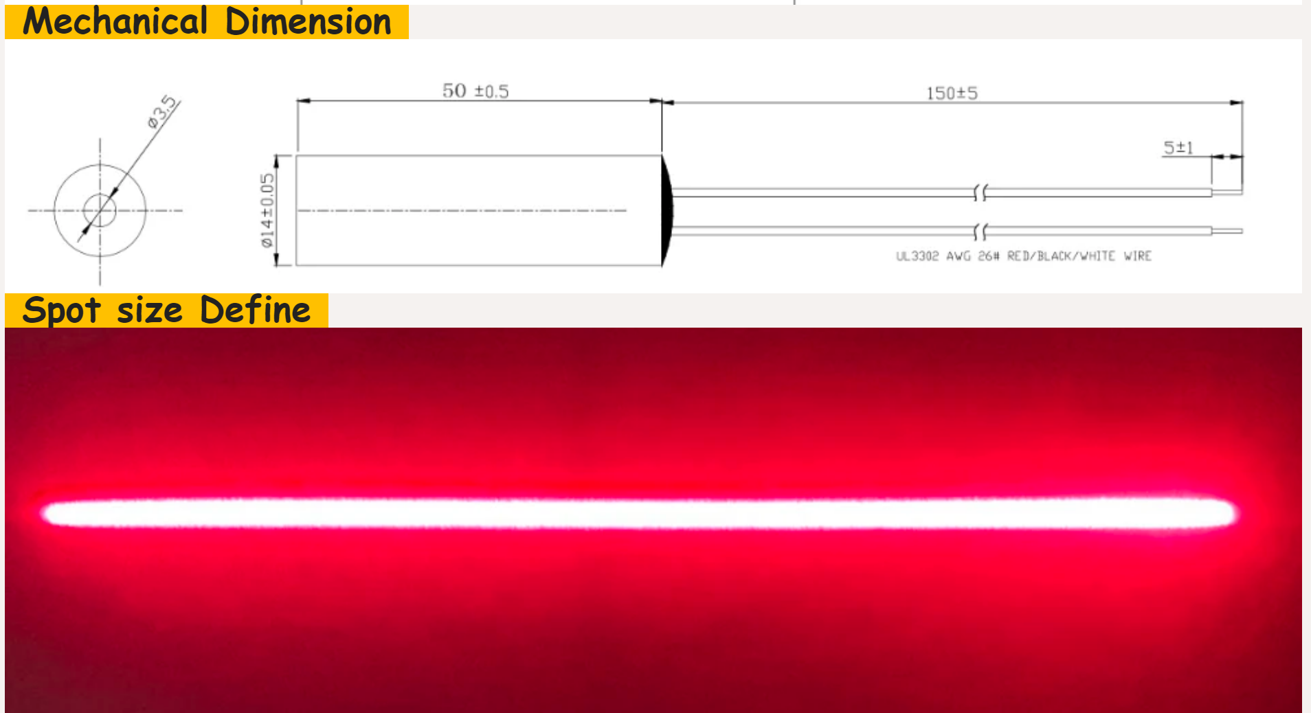 Compact Mini Red Line Laser Di - Industrial Laser Line Module のレビューと価格