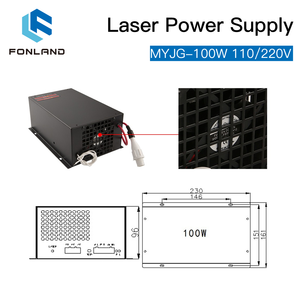 Fonland 100W CO2 Laser Power S - Laser Tube Replacement のレビューと価格