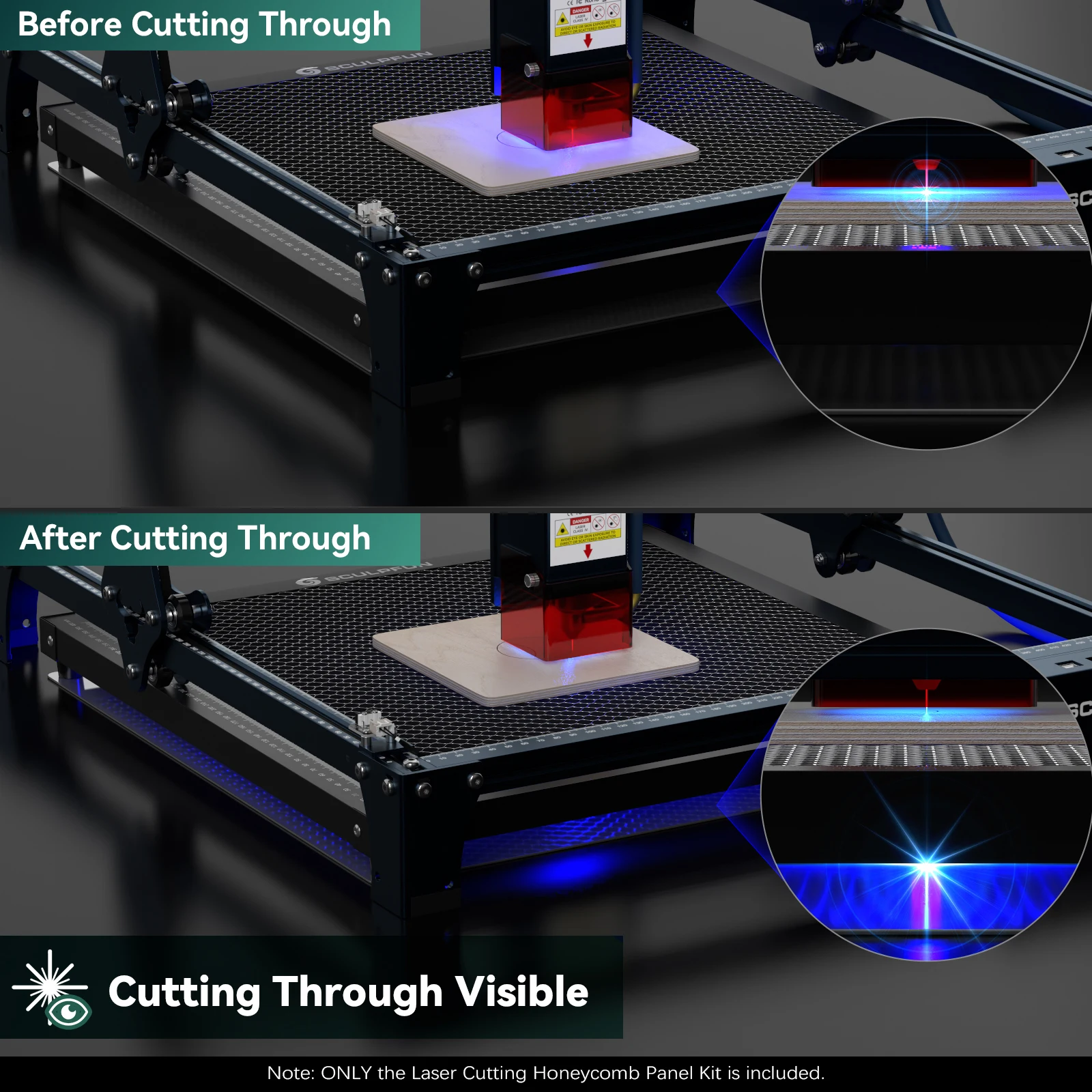 SCULPFUN 600x600mm Honeycomb P - Co2 Laser Engraving Machine のレビューと価格
