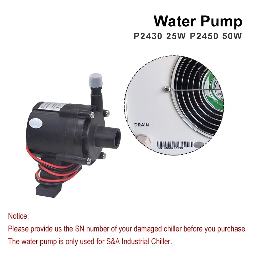 TEYU S&A Water Pump 25W 50W P2 - Laser Industrial Chiller のレビューと価格