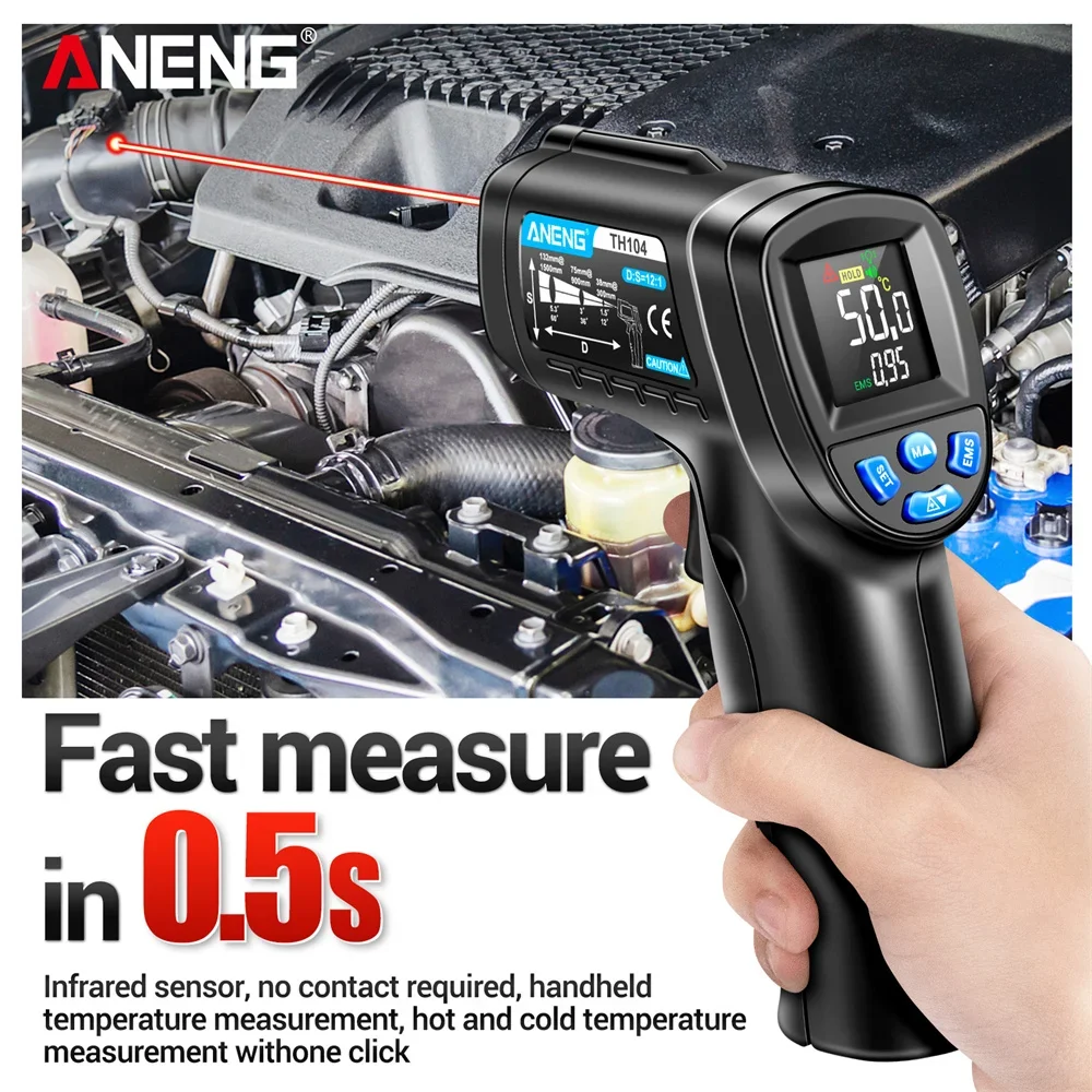 Infrared Thermometer Industria - Industrial Laser Temperature Gun のレビューと価格