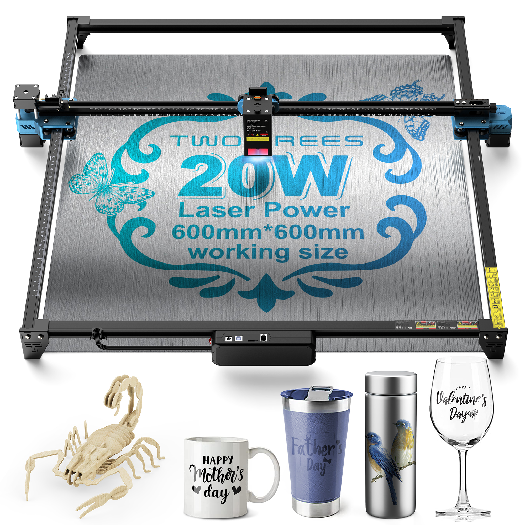 TWOTREES TTS-20 Max 20W Laser  - Industrial Acrylic Laser Cutter のレビューと価格