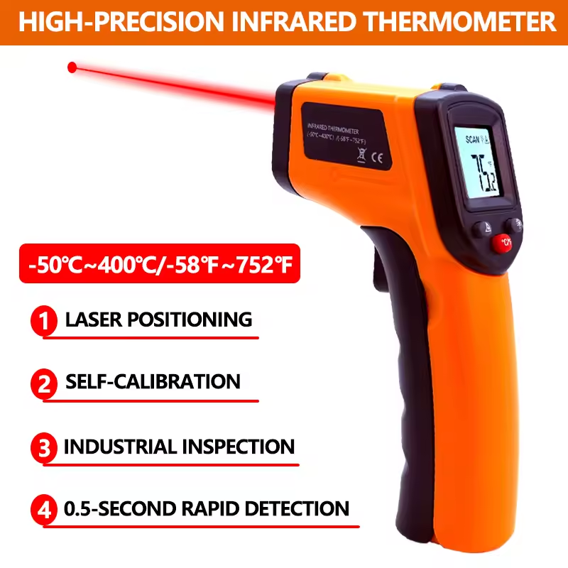 Handheld Infrared Thermometer  - Industrial Laser Temperature Gun のレビューと価格