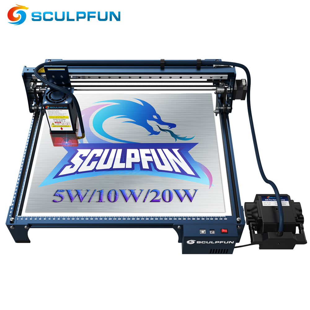 SCULPFUN S30/S30 PRO/S30 PRO M - Air Assist Pump Laser のレビューと価格