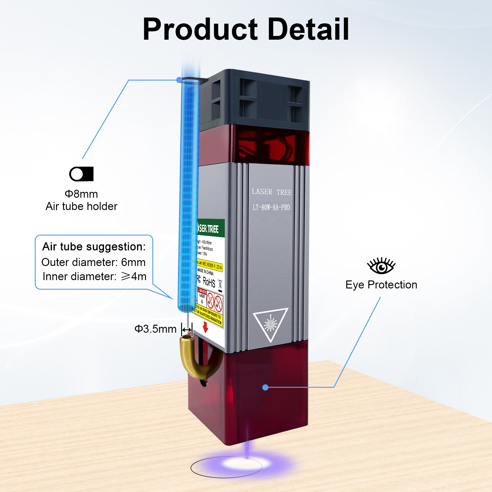 LASER TREE 10W Optical Power 8 - Air Assist Pump Laser のレビューと価格